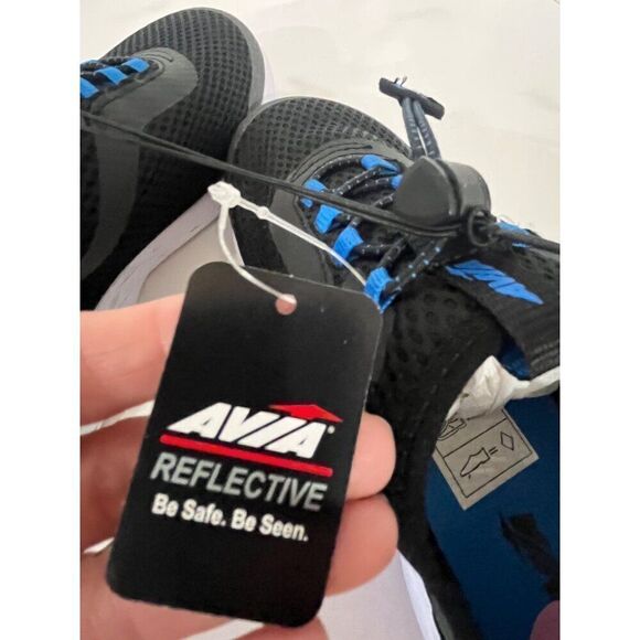 Avia Avi Spirit Slip On Boys' Sneakers, Black/blue, Sz. 4 - Picture 6 of 11